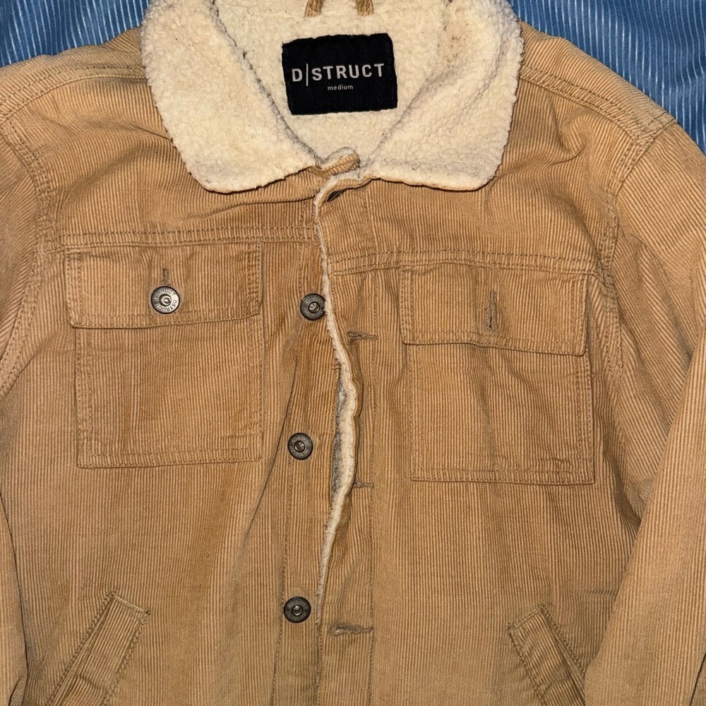 D/Struct Tan Corduroy Sherpa jacket -men’s - Picture 8 of 8